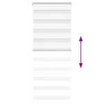 vidaXL Store zèbre blanc 60x150 cm largeur du tissu 55 9 cm polyester