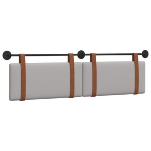 vidaXL Tête de lit suspendue Gris nuage PU antique