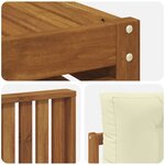 vidaXL Ensemble de canapés d'extérieur 9 pc Naturel et Crème