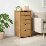 vidaXL Armoire Marron miel 34 x 39 x 61 5 cm Bois de Pin Massif