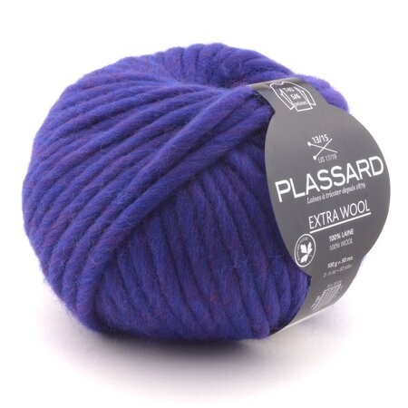 Grosse laine mèche extra wool 398 violet 100  laine