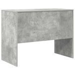 vidaXL Bureau Gris béton 100 x 50 x 76 cm