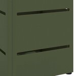 vidaXL Porte-parapluie Olive 15 5 x 15 5 x 49 cm Métal