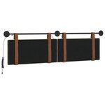 vidaXL Tête de lit suspendue Avec lumière LED Crème PU antique