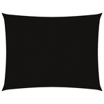 vidaXL Voile de parasol tissu oxford rectangulaire 3x4 m noir