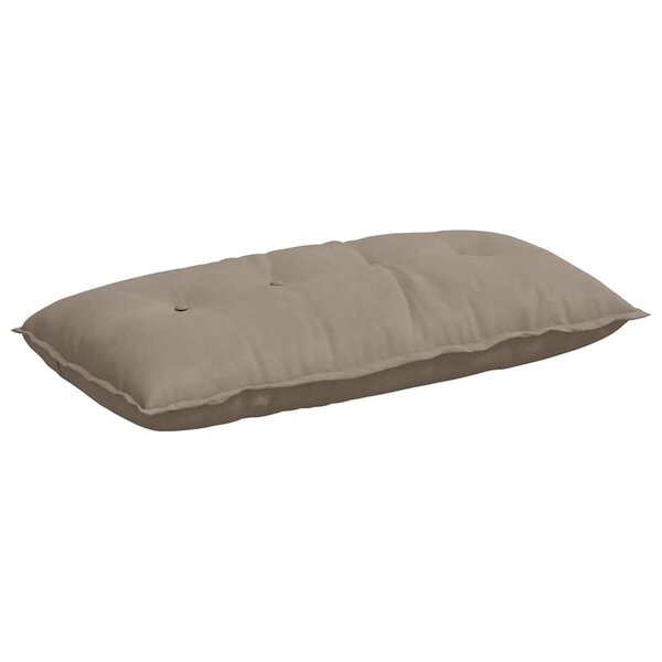 vidaXL Coussin de Dos Taupe 100 x 50 cm Tissu en microfibre