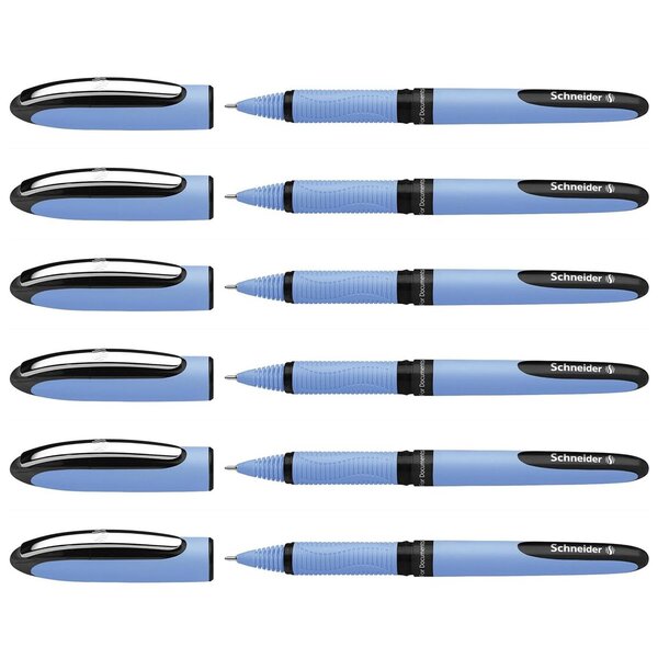 Roller à encre One Hybrid N 05 noir x 6 SCHNEIDER