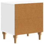 vidaXL Cabinet de chevet avec tiroir Blanc brillant 43 x 34 5 x 48 cm
