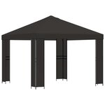 vidaXL Pavillon 3 x 3 m Anthracite Polyester et Acier 190 gsm