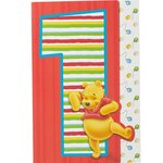 Carte anniversaire 1 an winnie l'ourson - draeger paris