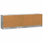 vidaXL Meuble TV Gris béton 150 x 31 x 47 cm Bois d'ingénierie