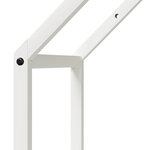 vidaXL Portant de bois chauffage blanc 40x25x60 cm