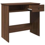vidaXL Bureau chêne marron 80x40x75 cm bois d'ingénierie