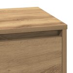 Commode de chevet avec LED Chêne Artisan 71x34 5x75 cm Bois d'ingénierie