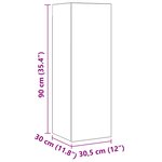 vidaXL Ensemble meuble TV 10 Pièces Bois Ancien 30 5 x 30 x 90 cm