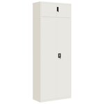 vidaXL Classeur blanc 90x40x240 cm acier