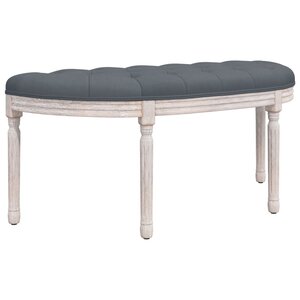 vidaXL Banc Gris foncé 110 5x45x49 cm Velours