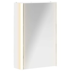 vidaXL Armoire Miroir de Salle de Bain Blanc 33 x 11 5 x 50 cm