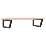 vidaXL Étagère de vasque murale acier et bois de chêne massif