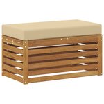vidaXL Banc de Jardin Bois d'Acacia Massif Naturel