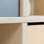 Meuble de rangement NABOSKY verni 2x2