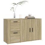 vidaXL Buffet Chêne sonoma 100x33x59 5 cm Bois d'ingénierie