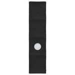 vidaXL Tunnel de lit pour lit mezzanine d'enfants 2 pc Noir Polyester