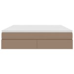 vidaXL Lit avec rangement et matelas Cappuccino 180 x 200 cm
