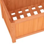 vidaXL Jardinière à treillis jardin Marron 70x30x135 cm Bois de sapin