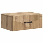 vidaXL Cabinet de chevet mural Chêne artisanal 49 x 34 5 x 20 cm