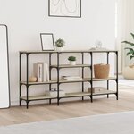 vidaXL Table console chêne sonoma 160x29x80 cm bois d'ingénierie