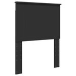 vidaXL Cadre de lit avec tiroir Noir 75 x 190 cm Bois Ingénierie