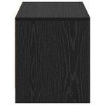 vidaXL Meuble TV Chêne noir Bois d'ingénierie