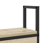 vidaXL Headboard de Rangement avec Station de Charge Chêne sonoma