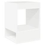 vidaXL Table d'appoint Blanc 40 x 40 x 56 cm Bois d'ingénierie