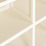 vidaXL Armoire plastique 79x43x125 cm design de bois blanc angora