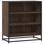 vidaXL Buffet chêne marron 68x35x76 cm bois d'ingénierie et métal