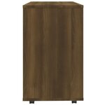 vidaXL Table d'appoint Chêne marron 70x35x55 cm Bois d'ingénierie