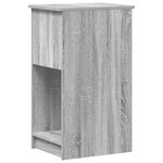 vidaXL Support de tour d'ordinateur et tiroir sonoma gris 35x45x77 cm
