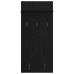 vidaXL Porte-manteau mural avec étagère Chêne noir 90 x 40 x 10 cm