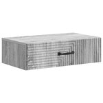 vidaXL Table d'appoint murale Sonoma gris 59 x 34 5 x 17 cm