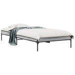 vidaXL Cadre de lit sans matelas sonoma gris 90x190 cm