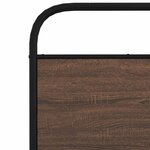 vidaXL Cadre de lit en métal sans matelas chêne marron 193x203 cm
