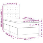 vidaXL Sommier à lattes de lit et matelas Rose 80x200 cm Velours