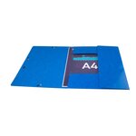 Chemise 3 rabats élastiques Max Capacité IDERAMA Carte pelliculée 425g Bleu EXACOMPTA