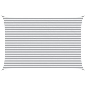 vidaXL Voile d'ombre Gris clair et blanc 4 x 6 m