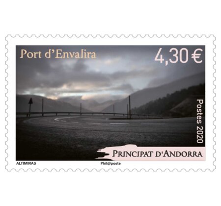 Timbre Andorre - Port d'Envalira