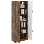 vidaXL Ensemble de Meubles 2 Pièces Chêne fumé Bois d'ingénierie