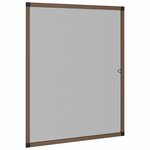 vidaXL Écran anti-insectes pour fenêtres Marron 120 x 140 cm