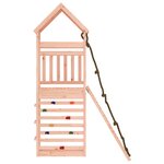 vidaXL Maisonnette de jeu avec mur d'escalade bois massif Douglas